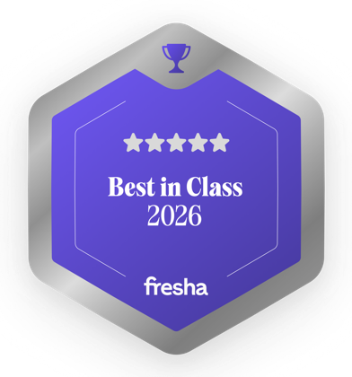 Fresha Best in Class 2026 award badge